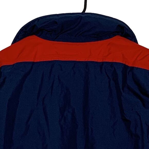 Fall Line Ski Jacket Mens Small Blue Red Waist Length Water Resistant Full Zip - Picture 7 of 12